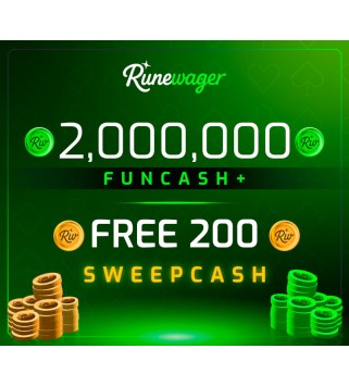 Runewager 2000000 Fun Cash + FREE 200 Sweep Cash Key GLOBAL